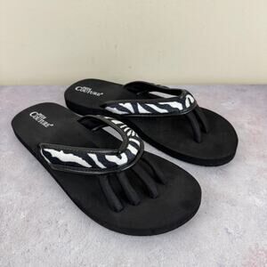 Pedi Couture Sandals Women's XL US 10-11 Toe Separator Pedicure Orthopedic Zebra